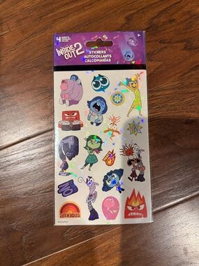 Inside Out 2 Holographic Character Sticker Sheet - Multi